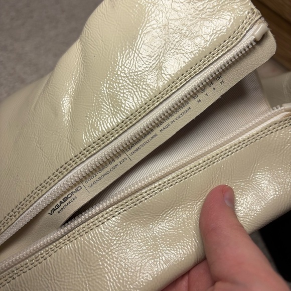 Vagabond Hedda Plaster Square Toe Patent Leather Upper Heeled Boot - Picture 14 of 16